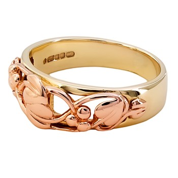 9ct Gold 2-Tone Clogau Ring Size S
